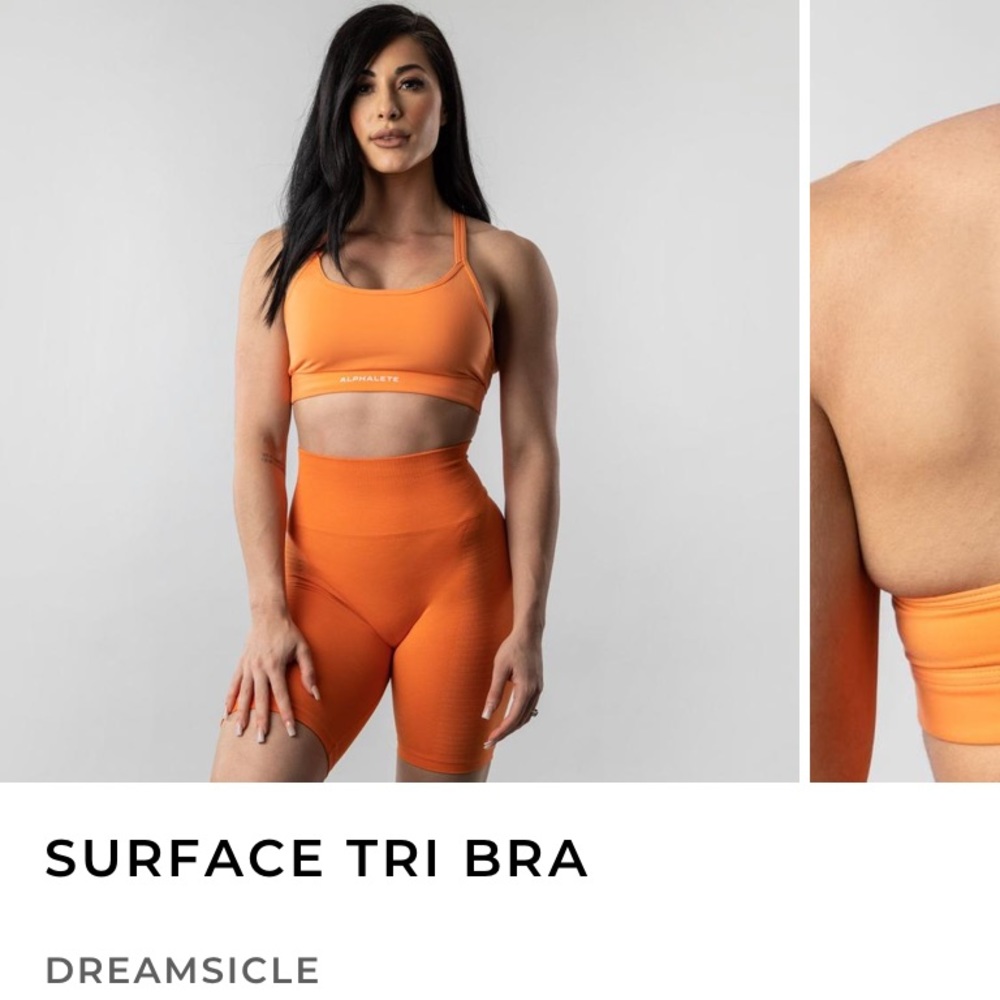 NWT ALPHALETE SURFACE TRI BRA/SIZE S